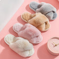 Fuzzy Plush Indoor Slippers - DippedShop Wholesale - #4483