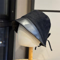 Leather Patchwork Bucket Hat - DippedShop Wholesale - #3315