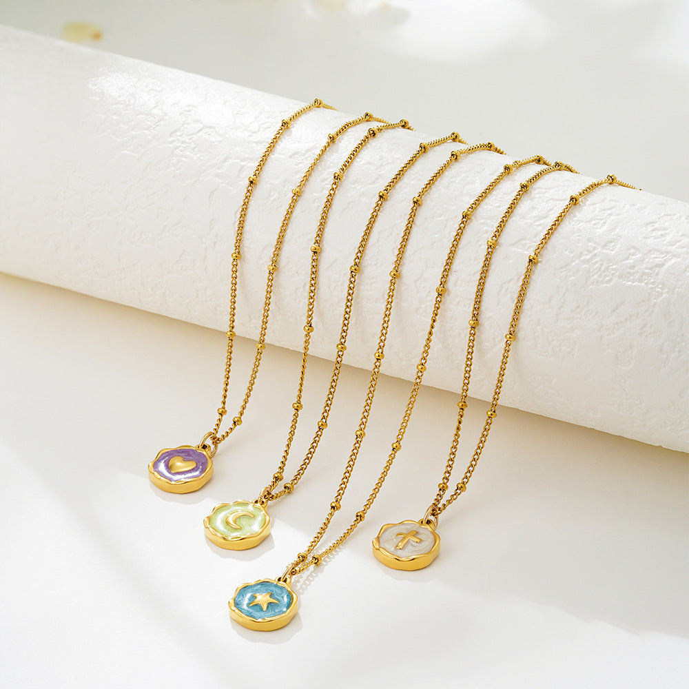 Pendant Choker Necklace - DippedShop Wholesale - #6867