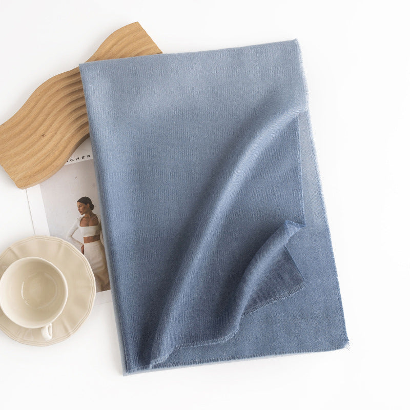 Versatile Solid Color Gradient Scarf 6W6NSW284
