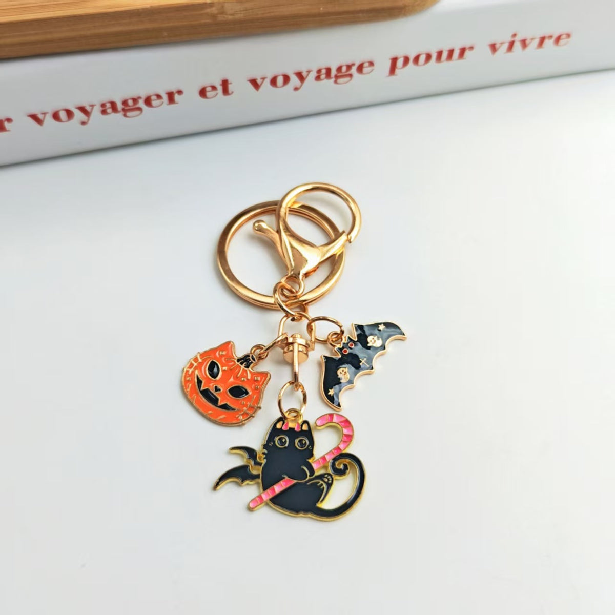 Cartoon Enamel Keychain - DippedShop Wholesale - #6691