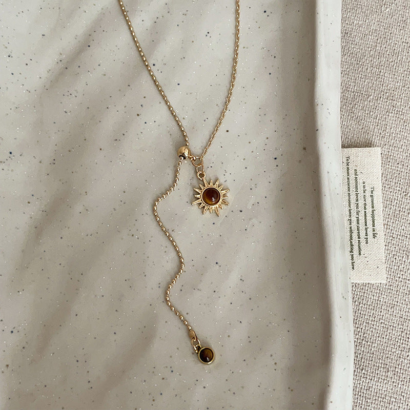 Vintage Sunflower Pendant Necklace - DippedShop Wholesale - #5699