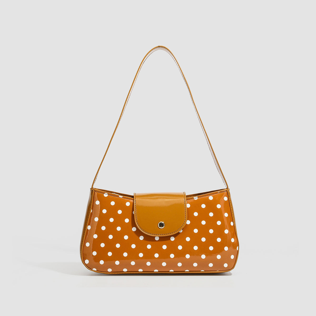Vintage Polka Dot Baguette Purse Shoulder Bag 6W10BBG1970