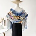 Floral Burnout Shawl - DippedShop Wholesale - #9251