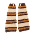 Winter Thicken Plush Striped Knit Slouch Leg Warmers 6W8FSO870