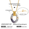 Vintage Gold Oval Pendant Necklace - DippedShop Wholesale - #5475