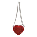 Sparkly Rhonestone Heart Shape Purse Crossboay Bag 6W10BBG1735