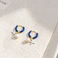 Starfish Pendant Hoop Earrings - DippedShop Wholesale - #3427