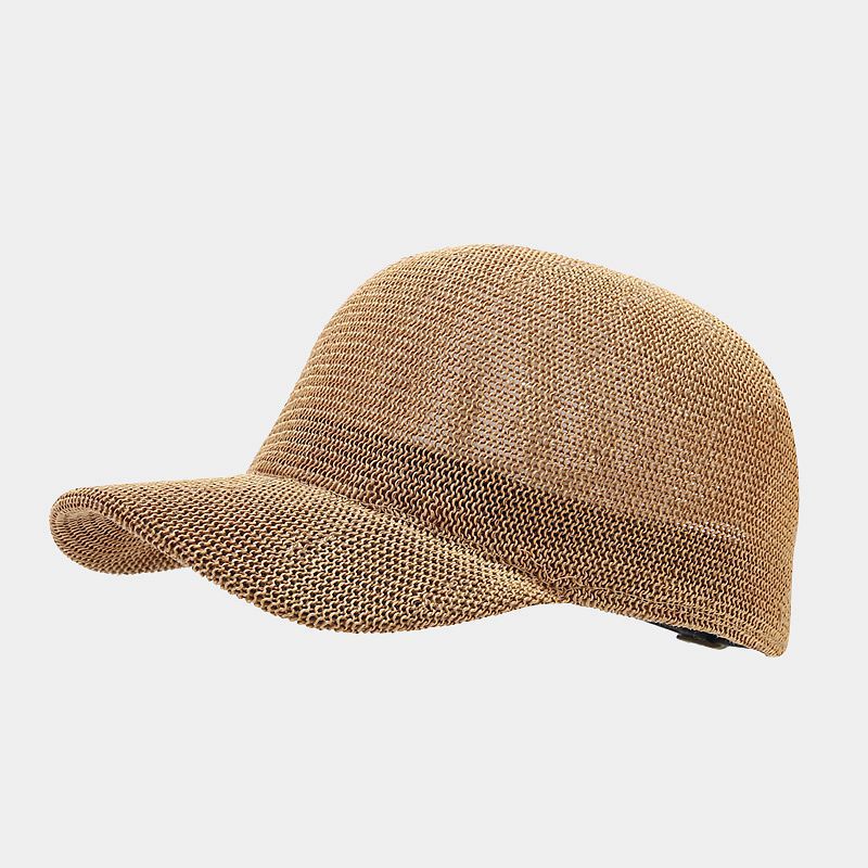 Simple Solid Color Breathable Adjustable Baseball Cap 8BK6HAT189L