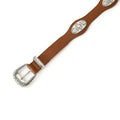 Retro Punk Studded Distressed Leather Belt 6W6JBT172