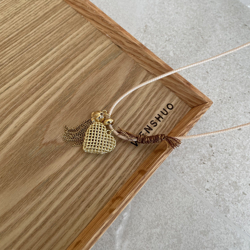 Hollow Out Love Pendant Necklace - DippedShop Wholesale - #2403