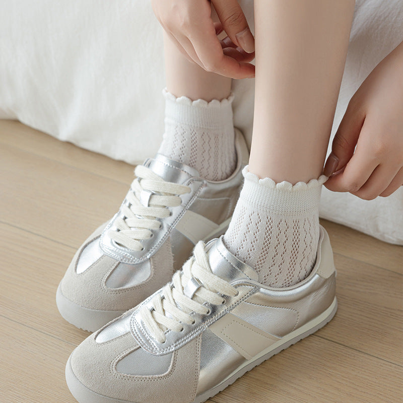 Cute Mesh Ruffle Ankle Socks - DippedShop Wholesale - #8611