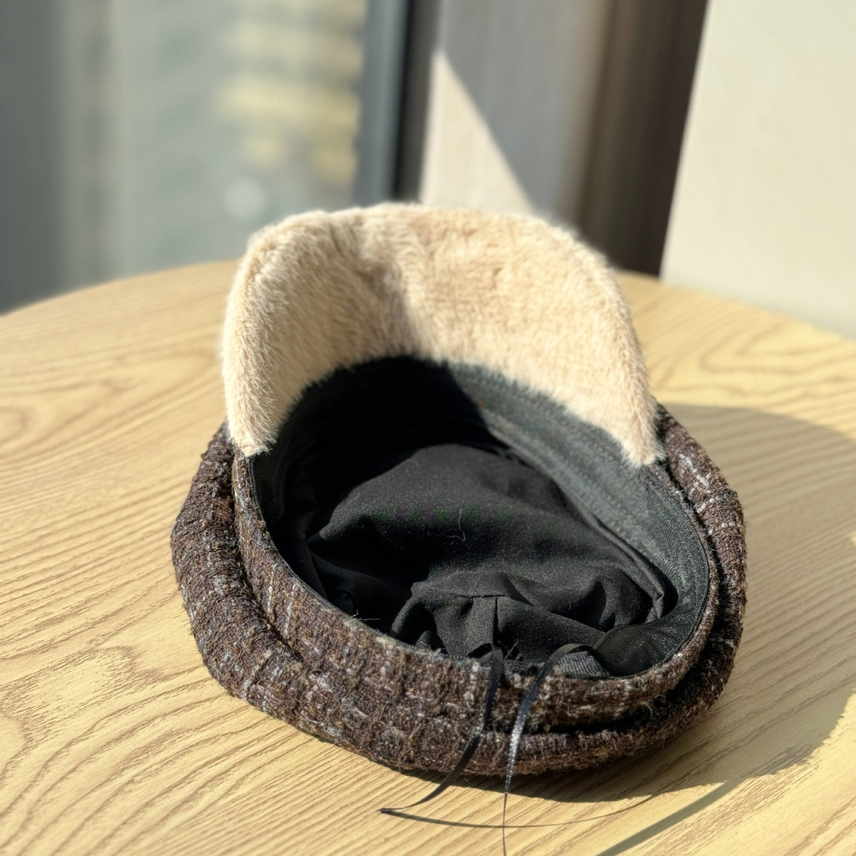 Tweed Plaid Beret Hat - DippedShop Wholesale - #7891