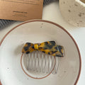Acetate Bow Leopard Print Hair Comb Clip MK2MBEP6W6HPN09