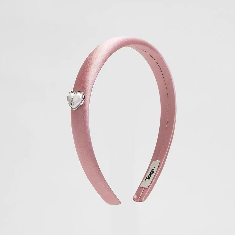 Minimalist Solid Color Love Heart Thin Headband MK2SPM6W6HBD46