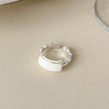 Stylish Gold Plated Diamond Open Ring 8ZA6JRG120T