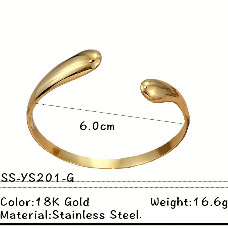 Chunky Irregular Gold Plated O - DippedShop Wholesale - #0787