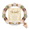 Handmade Halloween Ghost Beaded Stretch Bracelet 6W6JBR449