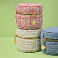 Mini Round Travel Jewelry Box - DippedShop Wholesale - #8371