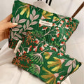 Casual Floral Embroidery Large Capacity Makeup Bag MK2BW6W10BOB403