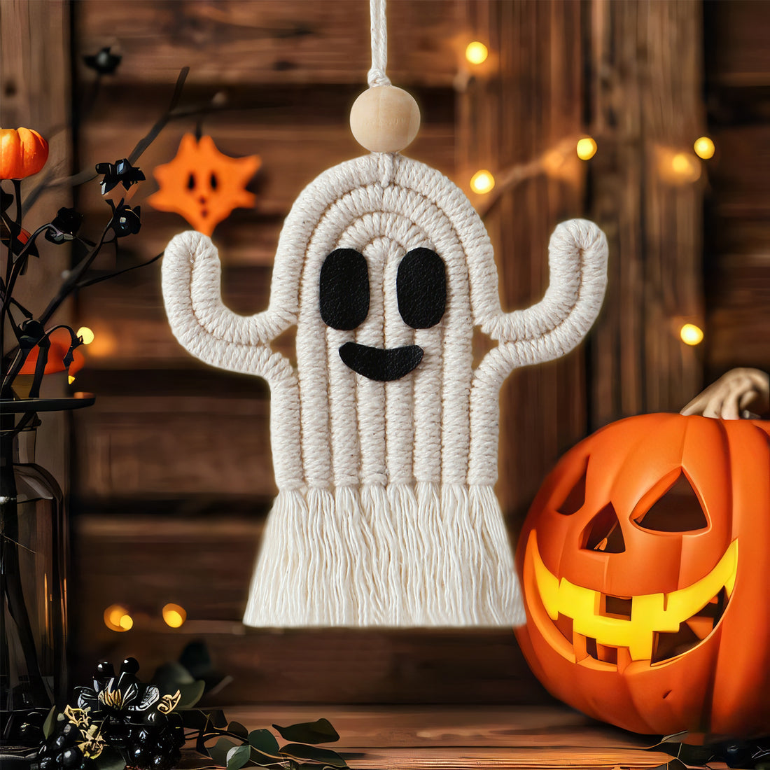 Cute Braid Ghost Halloween Hanging Decoration DP25G415