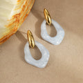 Geometric Resin Drop Earrings - DippedShop Wholesale - #0979