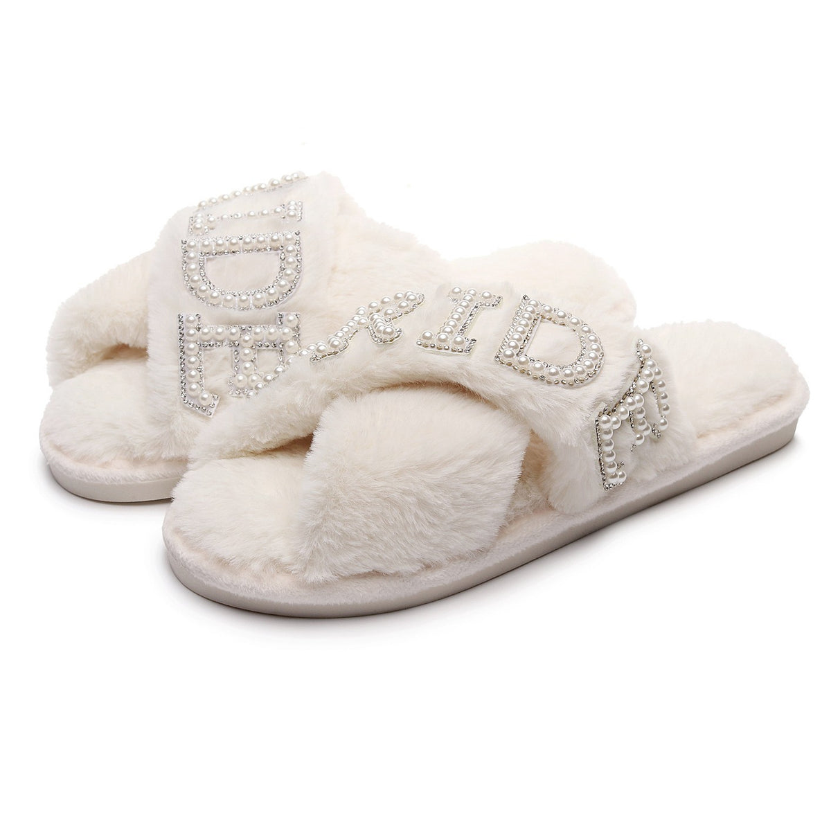 Rhinestone Bride Slippers - DippedShop Wholesale - #8691