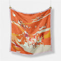 Abstract Silk Square Scarf - DippedShop Wholesale - #8371