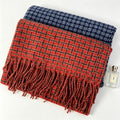 Plaid Fringe Scarf - DippedShop Wholesale - #3155