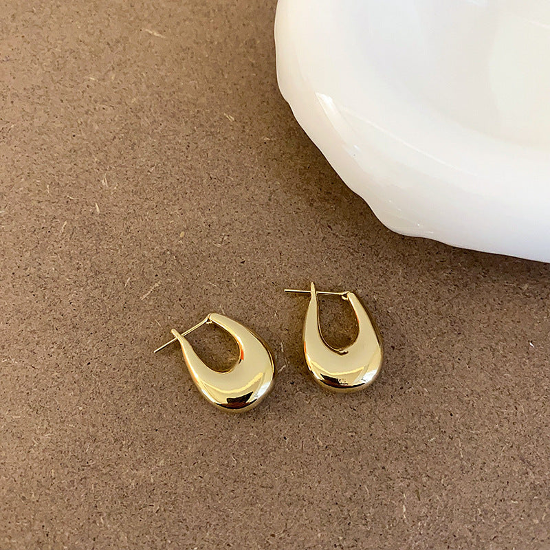 Teardrop Huggie Hoop Earrings - DippedShop Wholesale - #9859