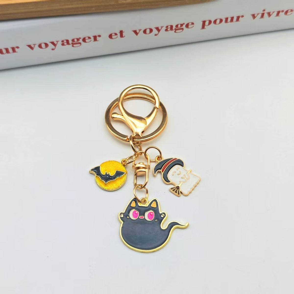 Cartoon Enamel Keychain - DippedShop Wholesale - #8387