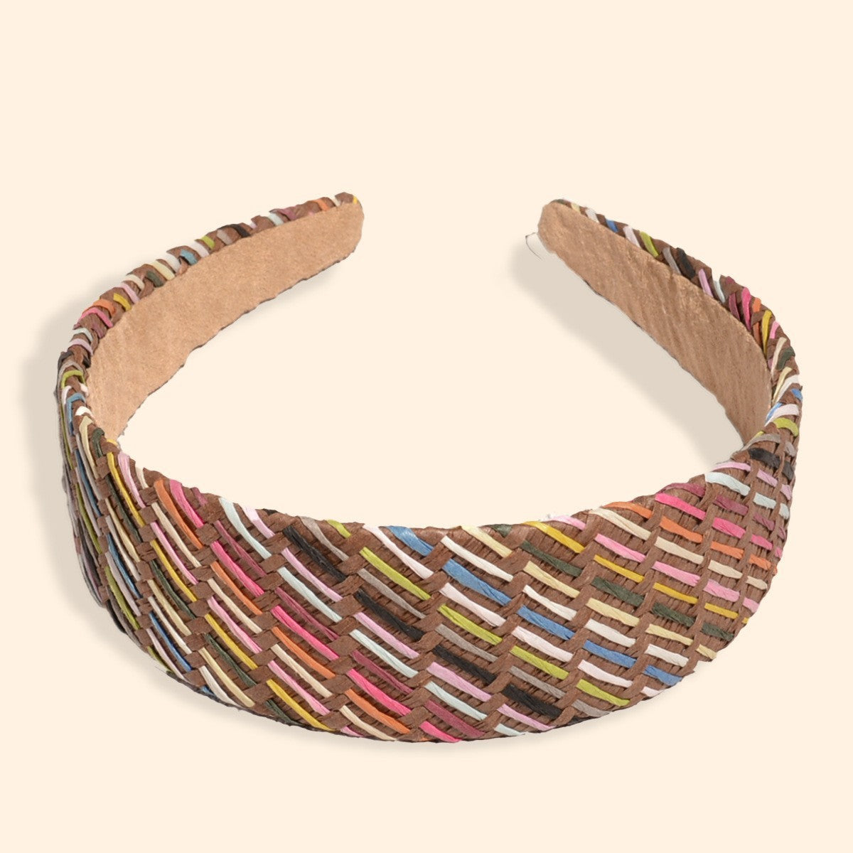 Stylish Color Block Woven Wide Headband MK2SPM6W6HBD04