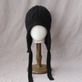 Solid Layered Cable Knit Earflap Bonnet 6W6HAT701