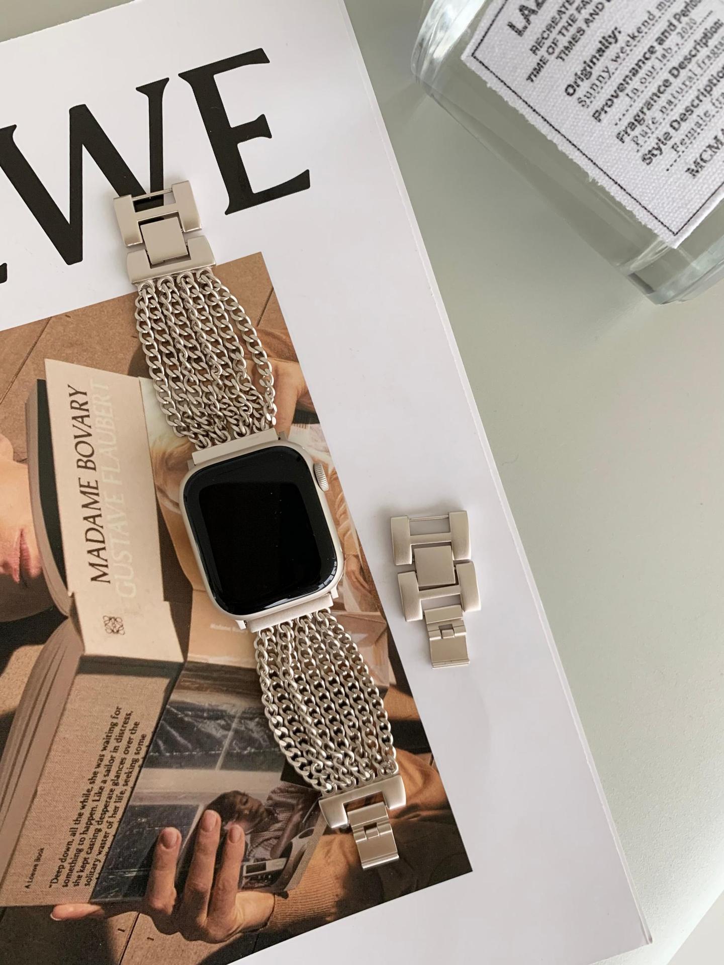 Slim Starlight Stainless Steel Metal Watch Band 6W6JWA86