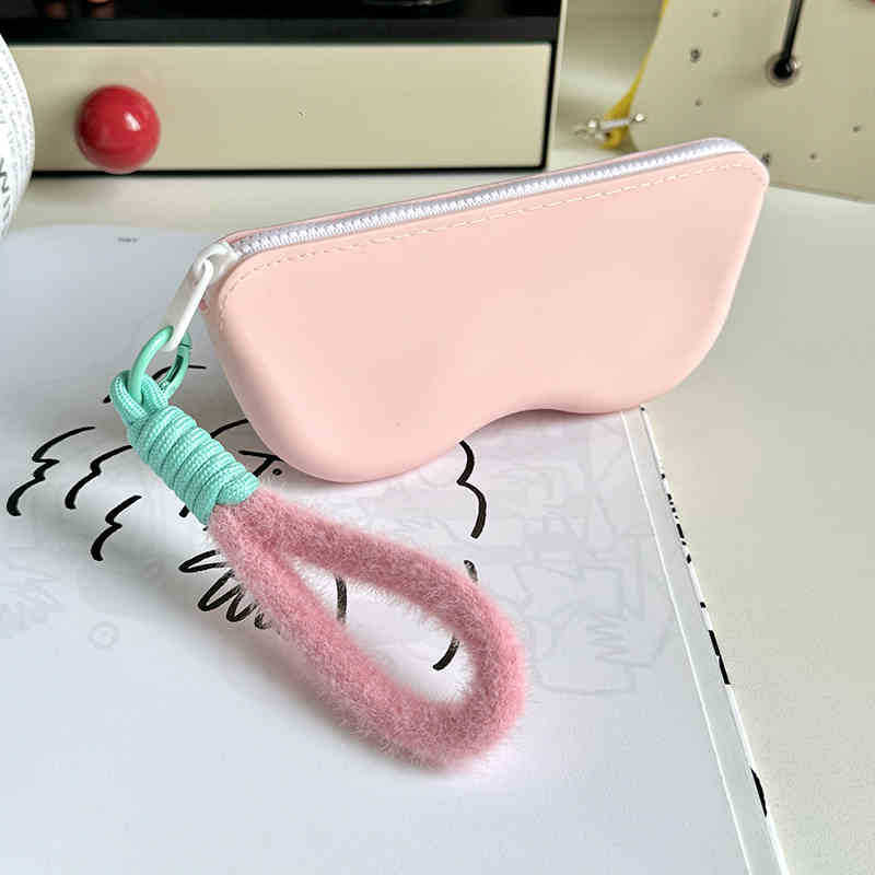 Color Block Portable Silicone Sunglasses Case MK2BLC6W13HSY43