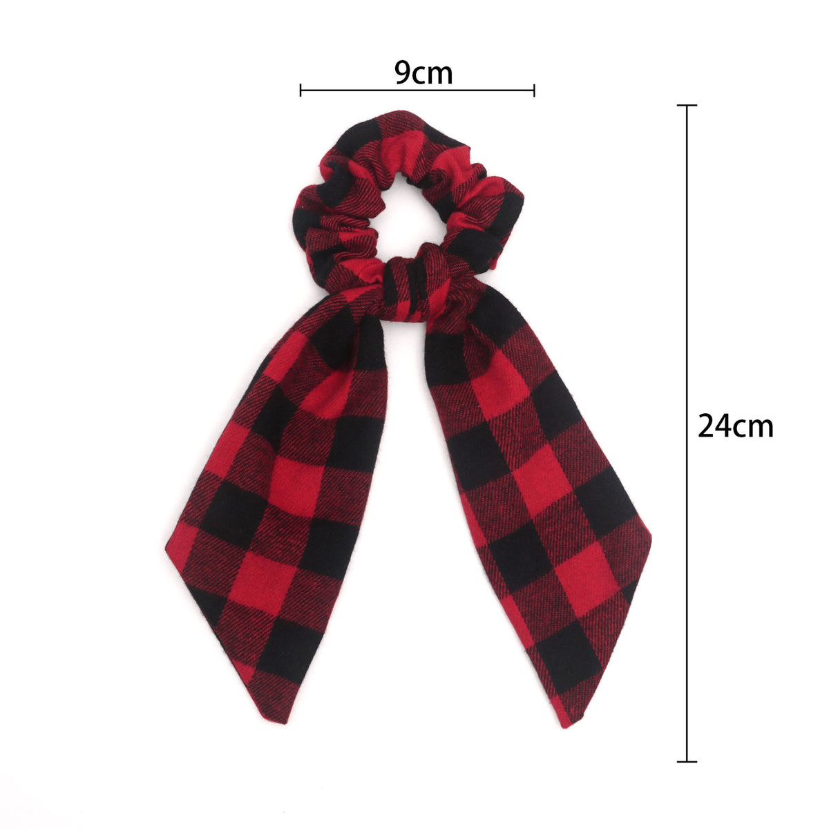 Christmas Plaid Hair Scrunchie - DippedShop Wholesale - #3267