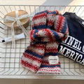 Striped Knit Winter Scarf - DippedShop Wholesale - #4803