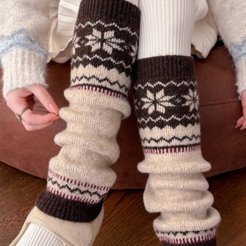Fair Isle Knit Leg Warmers - DippedShop Wholesale - #2787