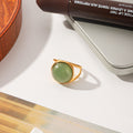 Gold Plated Stone Ring - DippedShop Wholesale - #9603