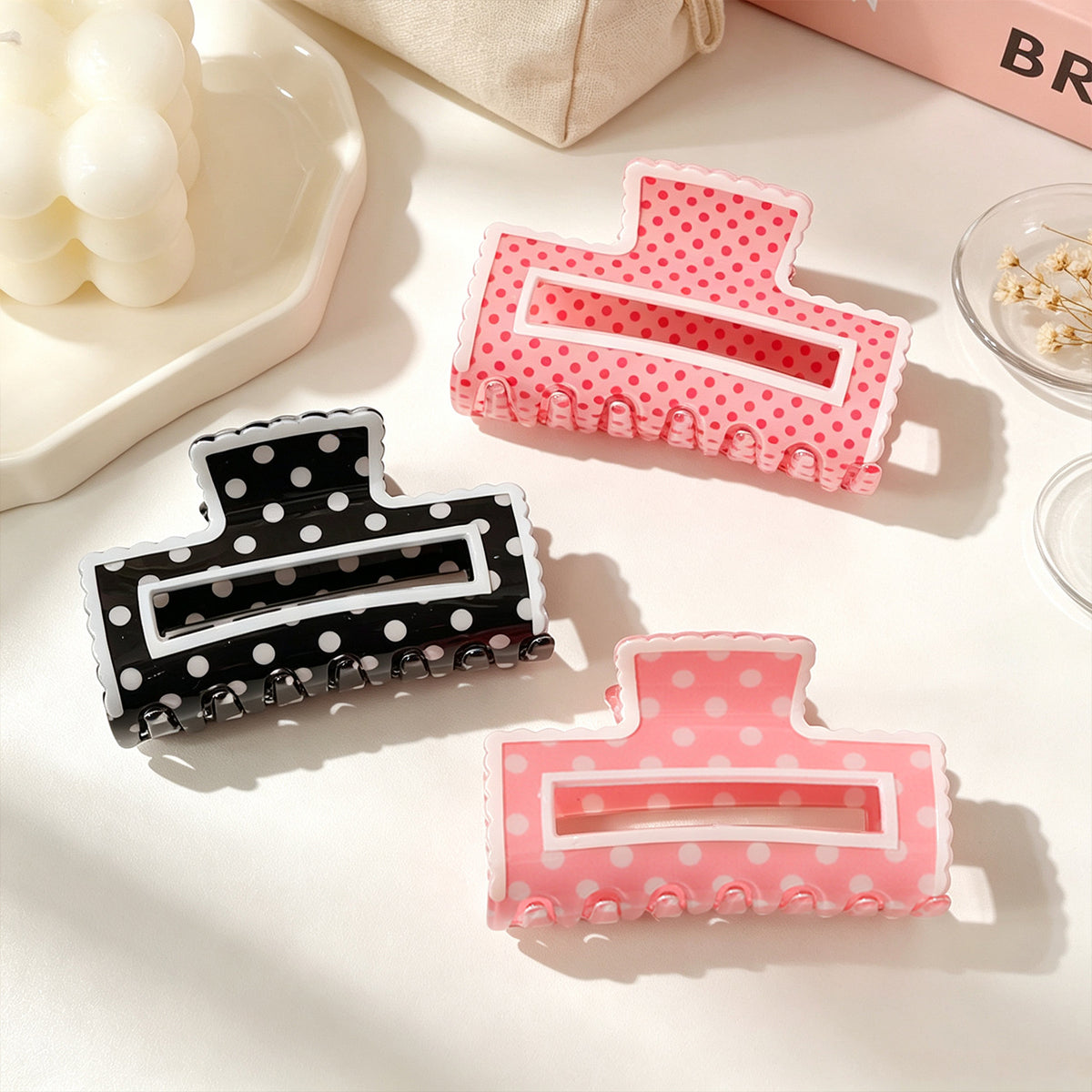 Hollow Square Hair Claw - DippedShop Wholesale - #2131