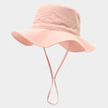 Simple Large Wide Brim Solid Color Bucket Hat 8BK6HAT173T