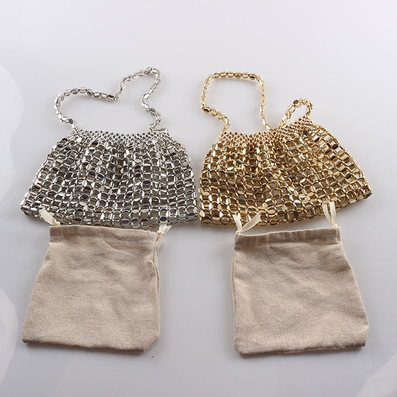 Hollow Out Beaded Handbag - DippedShop Wholesale - #2611