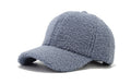 Winter Solid Color Fuzzy Plush Warm Baseball Cap 6W6HAT925