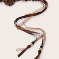 Boho Flower Rope Braided Dress Waist Belt MK2LEEP6W6JBT53