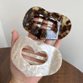Vintage Curved Hollow Out Heart Hair Claw 8AS6HCP289L