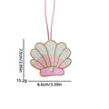 Chic Color Block Beads Shell Pendant Keychain 6W10BBC802