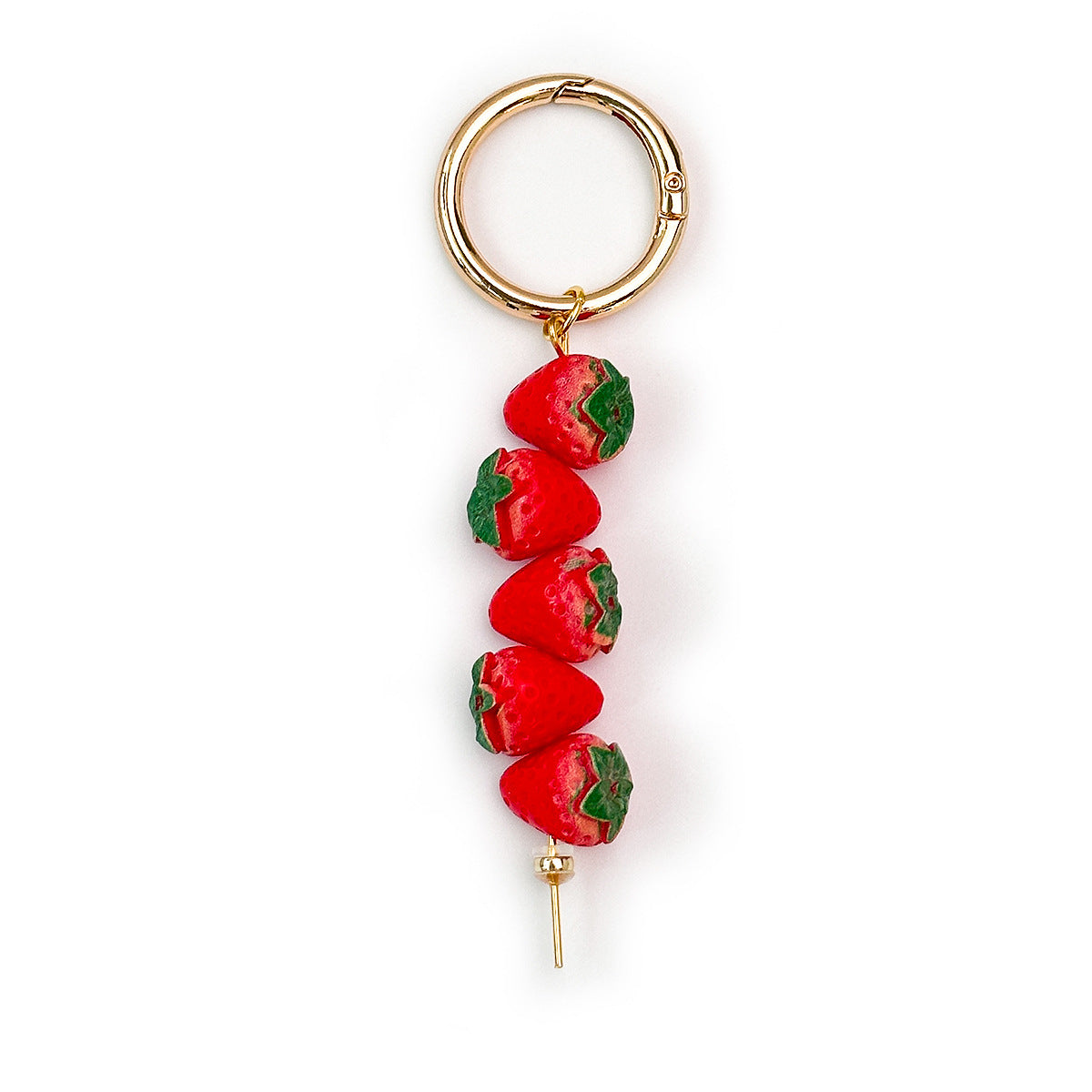 Cute 3D Strawberry Fruit Keychain Bag Charm 6W10BBC718