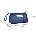 Simple Solid Color Beach Mesh Storage Bag 8BW6BOB83T