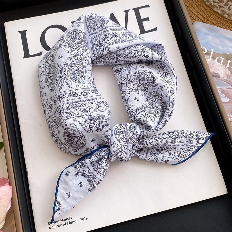 Sweet Floral Print Soft Silk Scarf 6W6NSI202