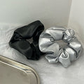 Danity Leather Ruffled Elastic Hair Scrunchies MK2BW6W6HSR53